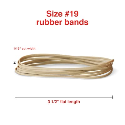 Staples Economy #19 Rubber Bands, 3-1/2 x 1/16, 375/Pack (28624-CC)