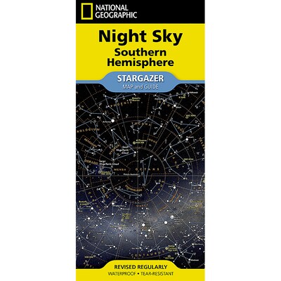 National Geographic Night Sky, Stargazer folded Map Pack Bundle, Folded: 4.25 x 9.25 ; Flat: 25.25
