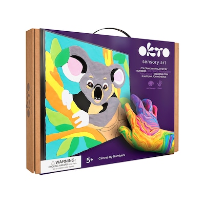 OKTO Clay-by-Number Koala Air-Dry Clay Art Kit, 17/Set (OKT20028)
