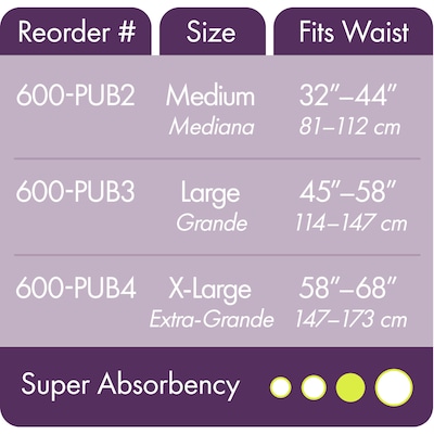 Embrace Adult Incontinence Underwear, XL, 25/Pack (600-PUB4)