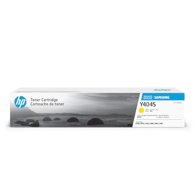 HP Y404S Yellow Toner Cartridge for Samsung CLT-Y404S (SU444), Samsung-branded printer supplies are