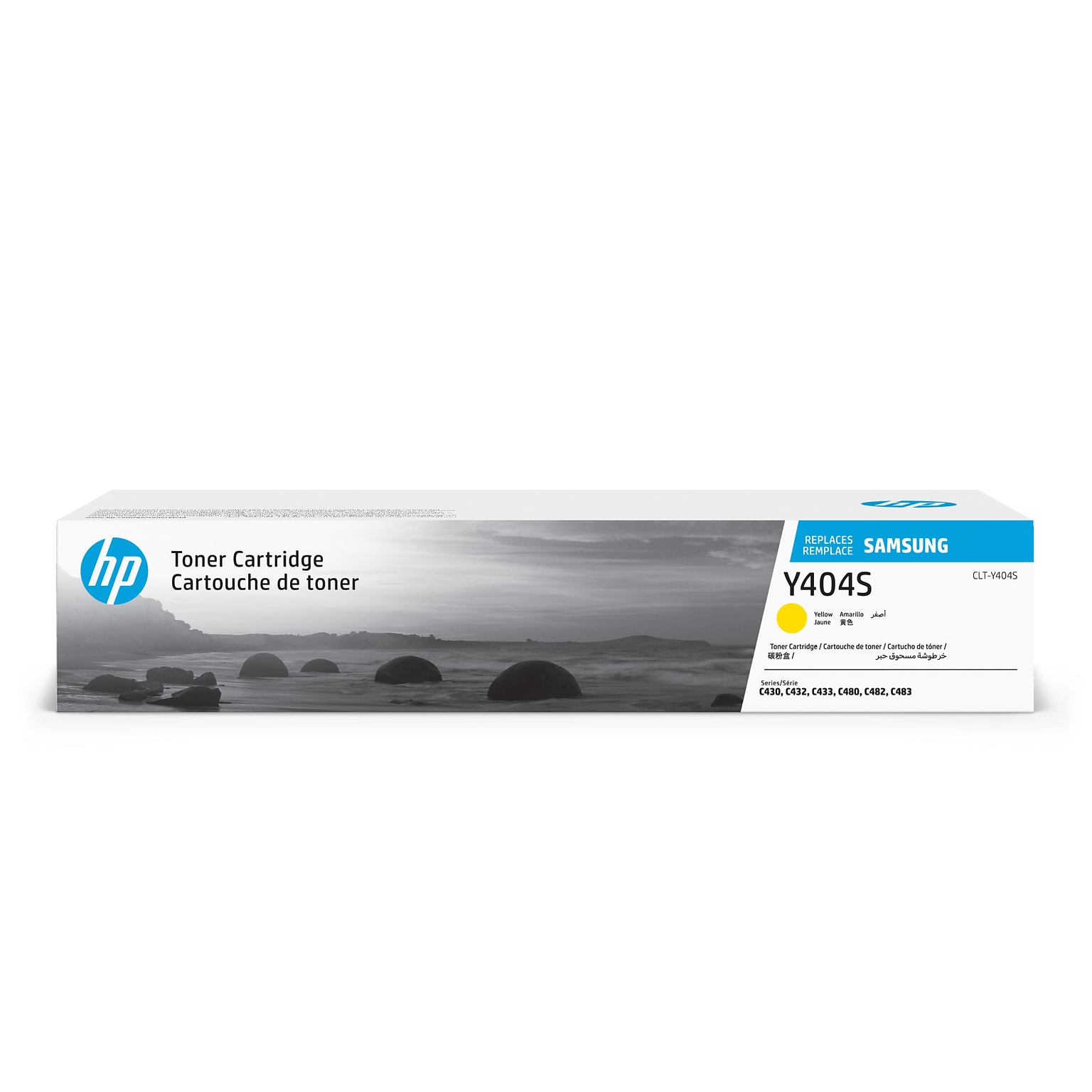 HP Y404S Yellow Toner Cartridge for Samsung CLT-Y404S (SU444), Samsung-branded printer supplies are now HP-branded