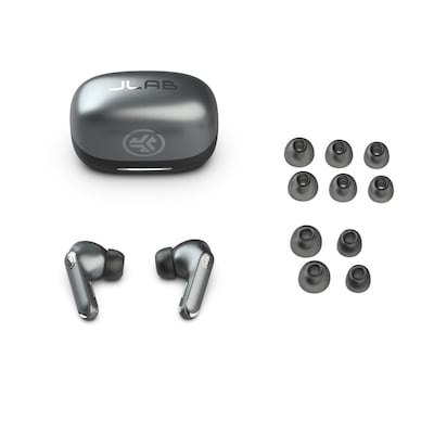 JLab Epic Pods Wireless Bluetooth ANC Earbuds, Black (EBEPPODSRBLK124)