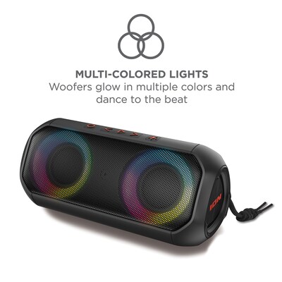 ION Uber Wireless Bluetooth Speaker with Speakerphone, Water Resistant, Black (UBERBOOMXUS)