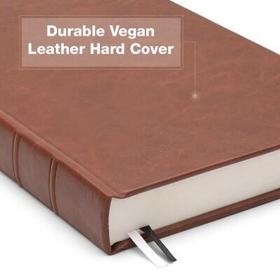 2027 Excello Brands 9" x 12.8" Daily Standard Planner, Paperboard Cover, Brown Leather (CD812-CY27-BN-L)
