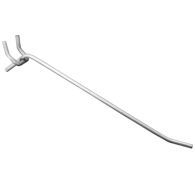 Nahanco 6 Pegboard Hooks, Silver, 12/Carton (PHS6)