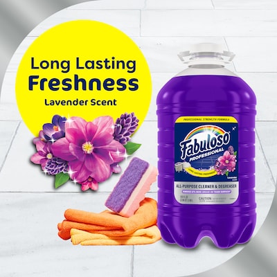 Fabuloso Professional All-Purpose Glass & Surface Cleaner Degreaser Bottle, Lavender Scent, 125 oz. (61051910)
