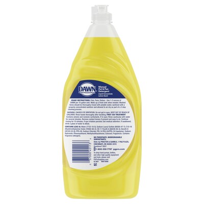 Dawn Professional Liquid Dish Soap, Lemon, 38 oz., 8/Carton (45113)