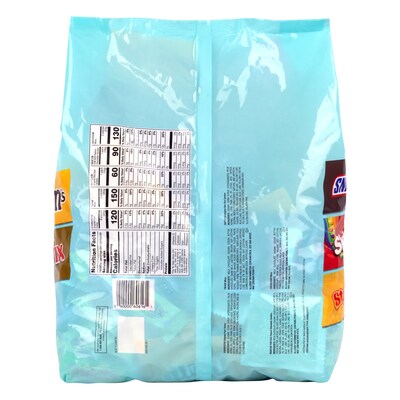 Mars Easter Basket Stuffers Miniatures Milk Chocolate and Fruity Candy Variety Bag, 75.5 oz., 185/Pi