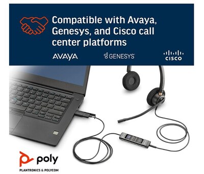 Poly EncorePro 525-M USB Dual USB-A Corded Headset (218275-01)