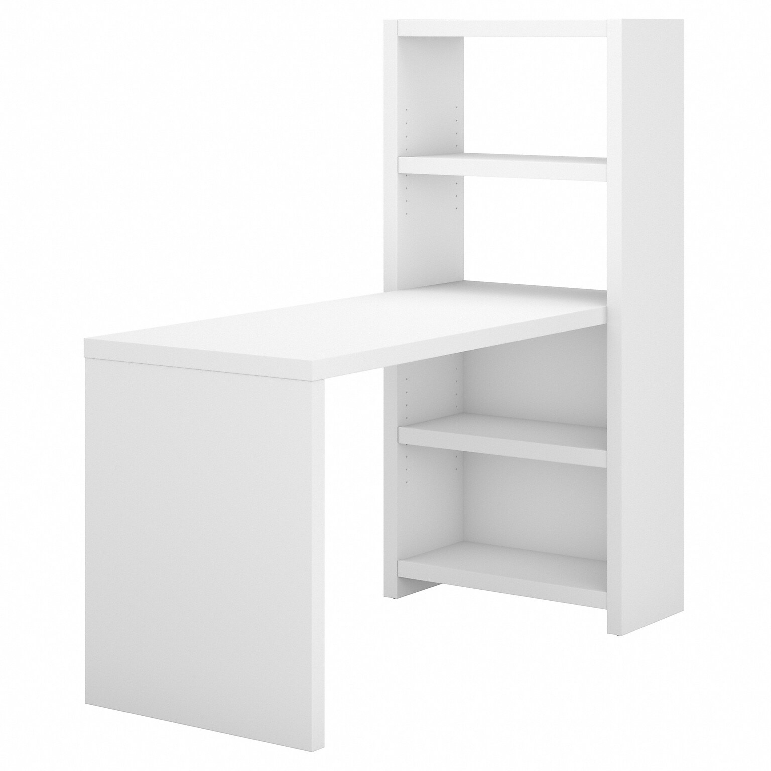 Bush Business Furniture Echo 56W Bookcase Desk, Pure White (KI60107-03)