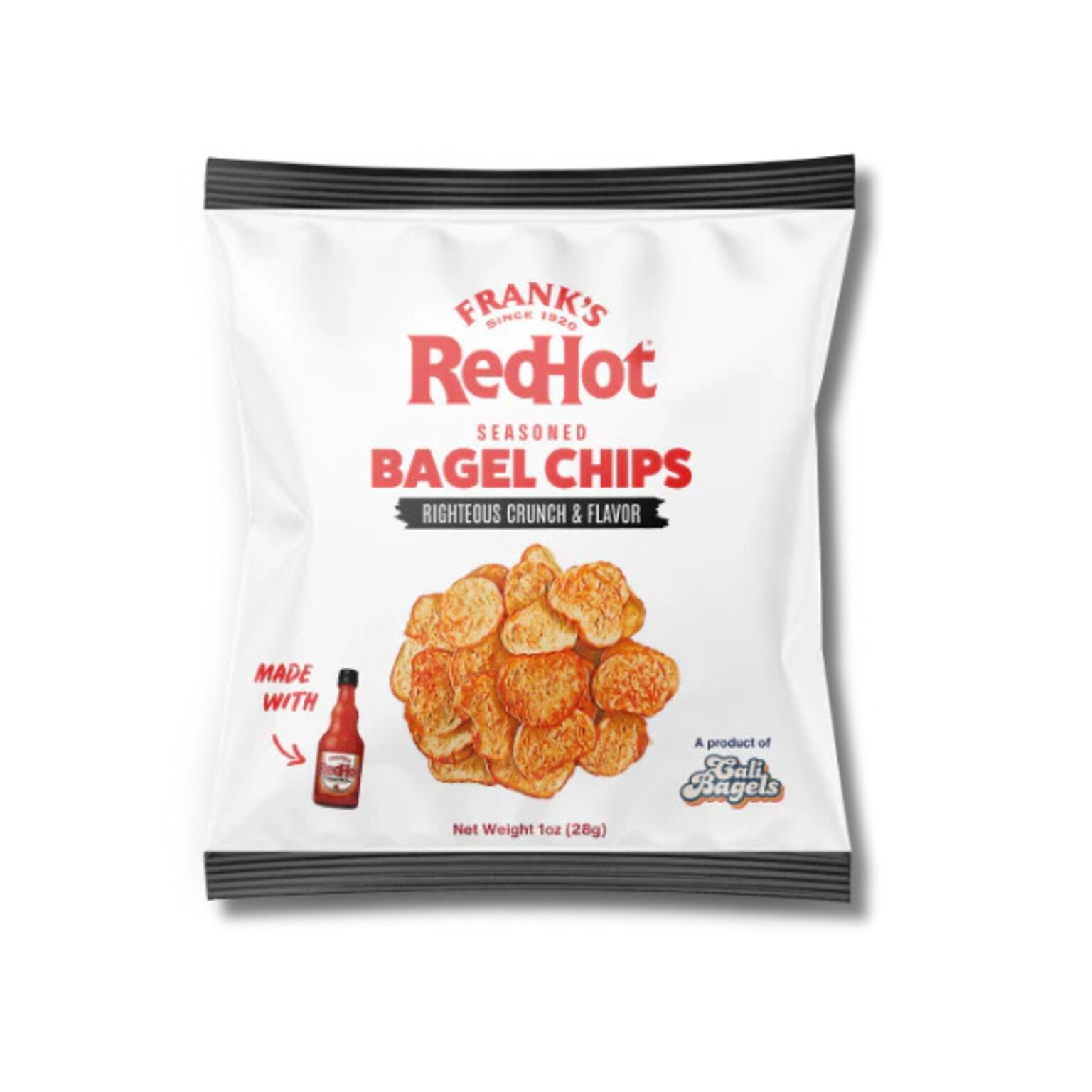 Franks Red Hot Seasoned Bagel Chips, 1 oz., 48/Pack (220-02687)