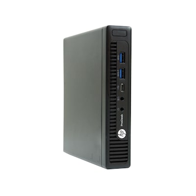HP ProDesk 600 G2 MINI Refurbished Desktop Computer, Intel Core i5-6500T 2.5GHz, 16GB RAM, 512GB SSD, Windows 10 Pro
