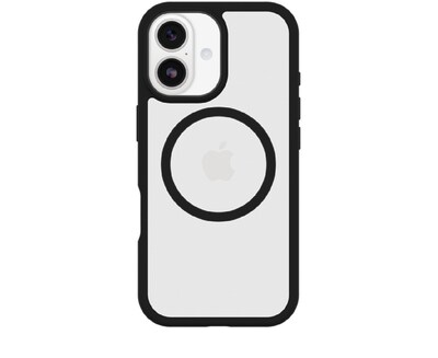 OtterBox Profile MagSafe Phone Case for iPhone 17, Shock Absorbing, Black Crystal (77-99232)