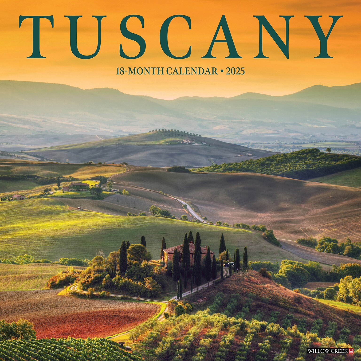 2025 Willow Creek Tuscany 12 x 12 Monthly Wall Calendar (45183)