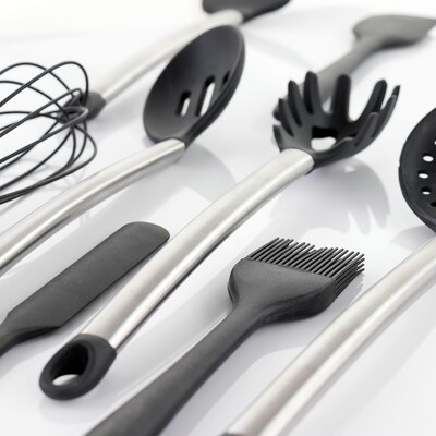 MegaChef Cooking Utensil Set, Gray, 14 Piece (937114355M)