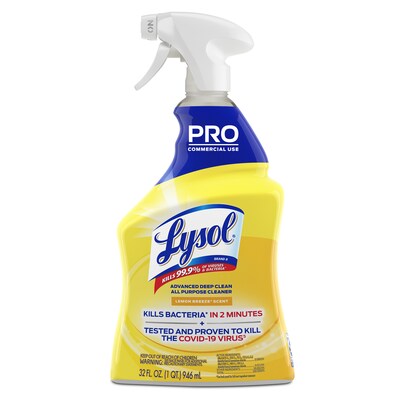 Lysol Advanced Deep Clean Disinfecting All Purpose Cleaner, Lemon Breeze Scent, 32 oz. (1920000351)