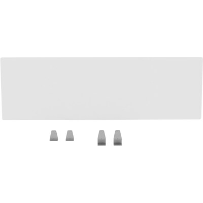 Lorell Relevance Acrylic Clamp Mount Desktop Privacy Panel, 15.7H x 49.2W, Clear (LLR16220)