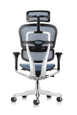 Eurotech Ergohuman Gen2 High Back Mesh Office Chair w/ Headrest, Blue (ME7ERG-GEN2-BLU)