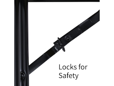 Correll 60"W x 18"D Foldable Training Room Table, Dry-Erase Markerboard, Frosty White/Black (ST1860DE-80)