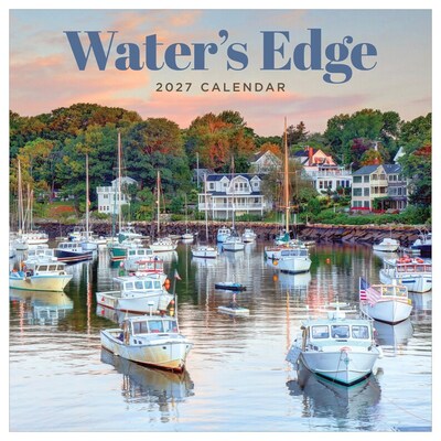 2027 TF Publishing Waters Edge 12 x 12 Monthly Wall Calendar, Multicolored (27-1049)