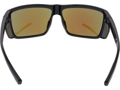 MCR Safety SR218BZ Swagger SR2 Safety Glasses - Black Frame - Polarized Blue Diamond Mirror Lens