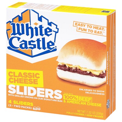 White Castle Individually Wrapped Cheeseburger Slider, 7.32 oz, 24/Pack (220-02477)