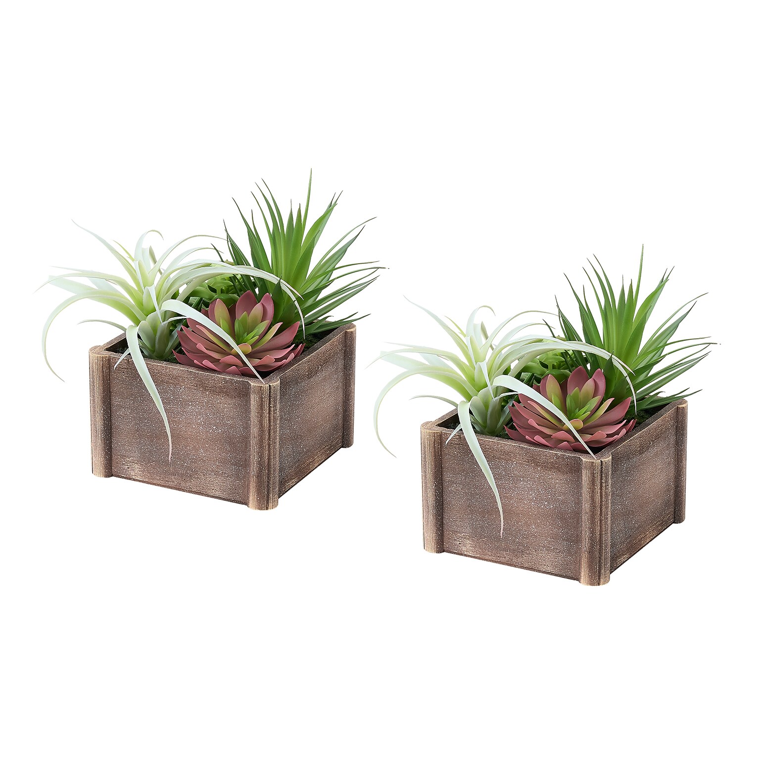 Monarch Specialties Inc. 10 Artificial Succulent in Pot, 2/Set (I 9371)