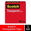 Scotch Transparent Tape Refill, 1 x 72 yds., 1-Pack (600)