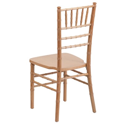 Flash Furniture HERCULES Series Wood Chiavari Chair, Natural, 2 Pack (2XSNATURAL)