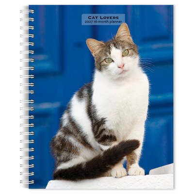 2027 BrownTrout Cat Lovers 6.5 x 7.8 Calendar Year Weekly Standard Planner, Multicolor (9798330709427)