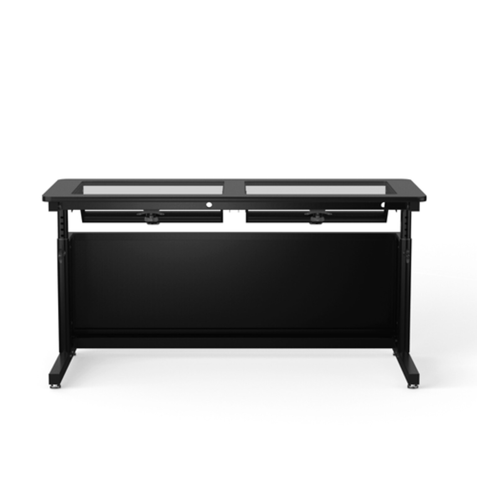 VersaDesk Downview 60W Manual Adjustable Standing Computer Table, Black (DVT6024-BB)