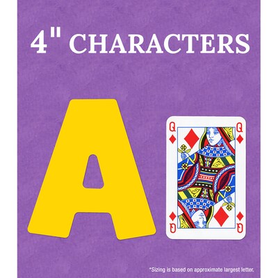 Carson Dellosa 4" Color Splash Combo Pack EZ Letters and Numbers, Multicolored, 219/Pack, 3 Packs/Bundle (CD-130098-3)