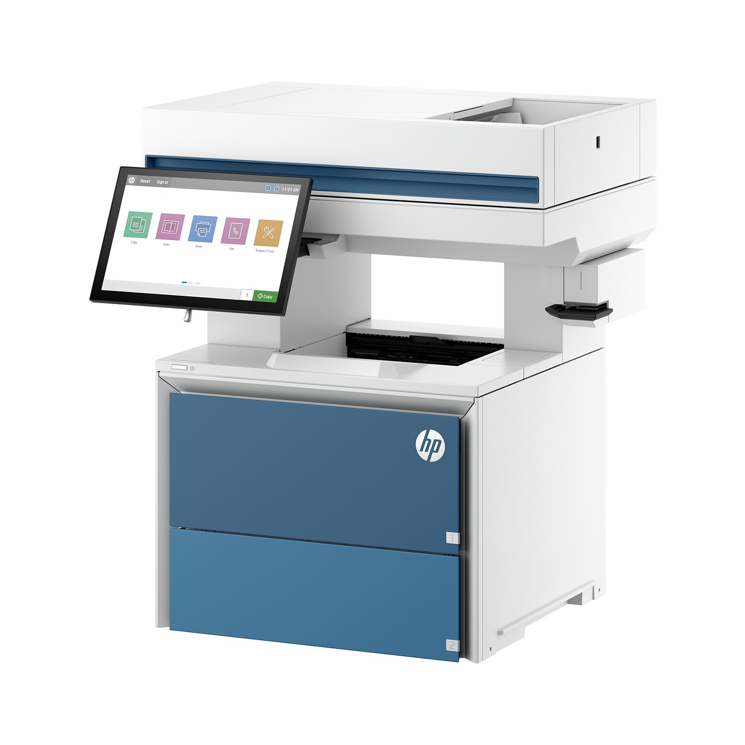 HP LaserJet Enterprise Flow MFP 6600zfw Wireless Monochrome All-in-One Laser Printer, Best for Office (675T1A#BGJ)