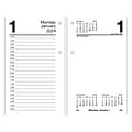 2024 AT-A-GLANCE 6 x 3.5 Daily Desk Calendar Refill, White/Black (E717T-50-24)