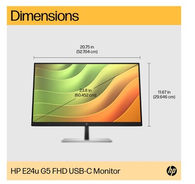 HP 24" 75 Hz LCD Monitor (6N4D0AA#ABA)