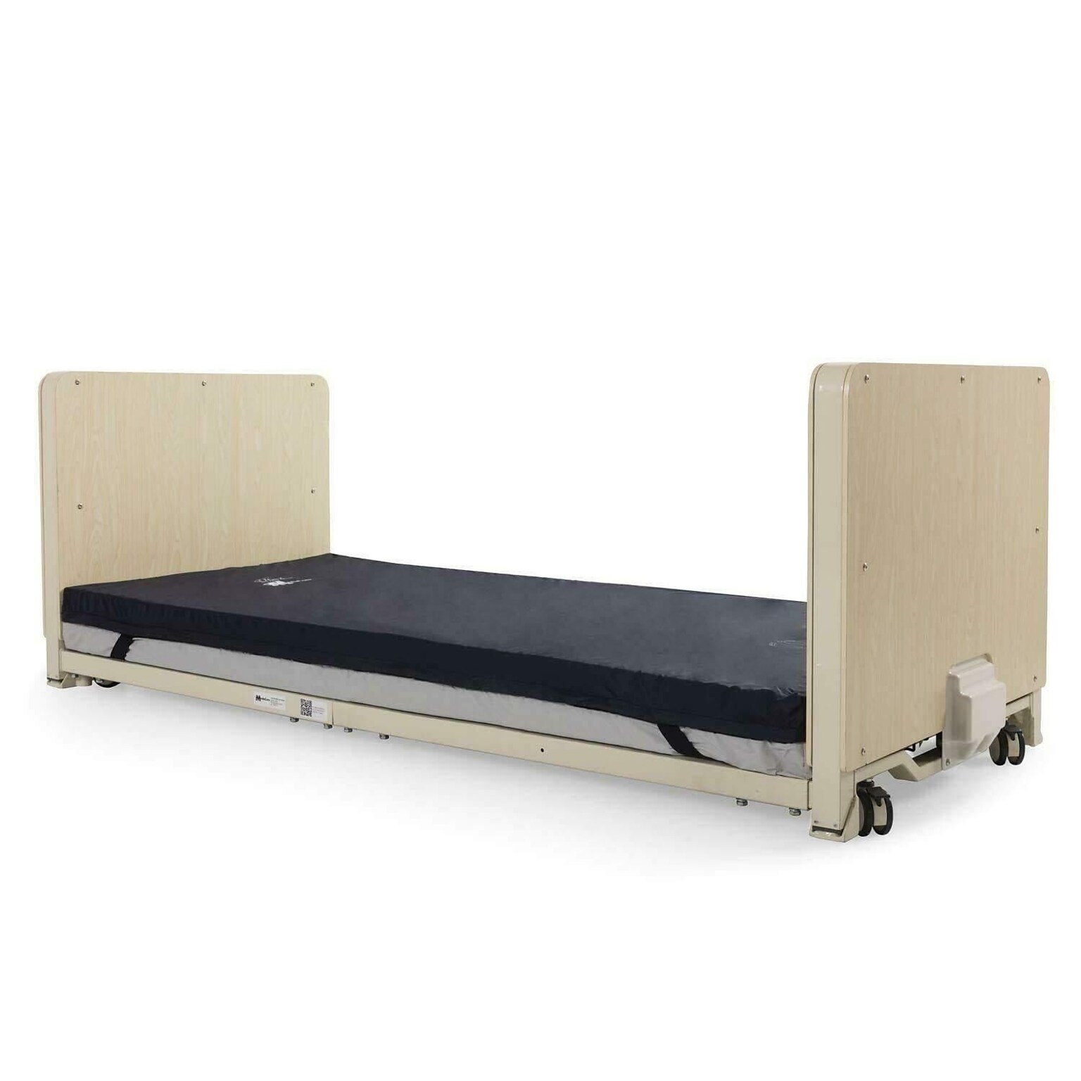 Medacure Super Low Fully Electric Bariatric Adjustable Hospital Bed, Pivot Rails Included (PHP-ULB3.9NM)