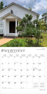 2026 BrownTrout Magnolia State Mississippi Places 12" x 12" Monthly Wall Calendar (9798330704446)
