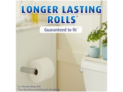 Charmin Ultra Soft Super Mega Toilet Paper, 2-Ply, White, 366 Sheets/Roll, 6 Rolls/Pack, 3 Packs/Carton (01568)