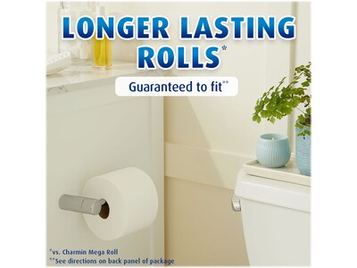 Charmin Ultra Soft Mega XL Toilet Paper, 2-Ply, White, 366 Sheets/Roll, 6 Rolls/Pack, 3 Packs/Carton (01568)