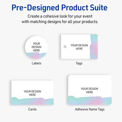 Avery Laser/Inkjet Square Multipurpose Labels, 3" x 3", White, 120/Pack (S00-F42)