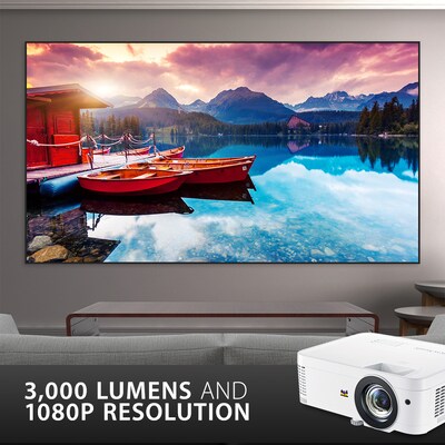 ViewSonic Home Theatre PX706HD 3D Ready DLP Projector, White