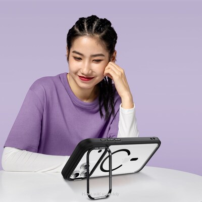 SaharaCase Raider Series MagSafe Compatible Phone Case for iPhone 17 Pro, Shock Absorbing, Scorpion Black (CP00980)