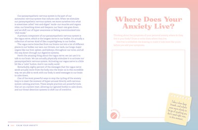 Quarto Calm Your Anxiety Guided Journal, Hardcover, 6.27" x 8.25",  Blue, 160 Pages (9781631068157)