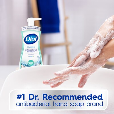 Dial Antibacterial Foaming Hand Soap, Coconut Water Scent, 8/Carton (017000347158)
