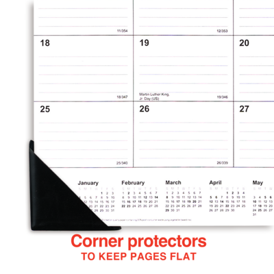 2026 Staples 21.75" x 17" Monthly Desk Pad Calendar, Gray (ST59701-26)