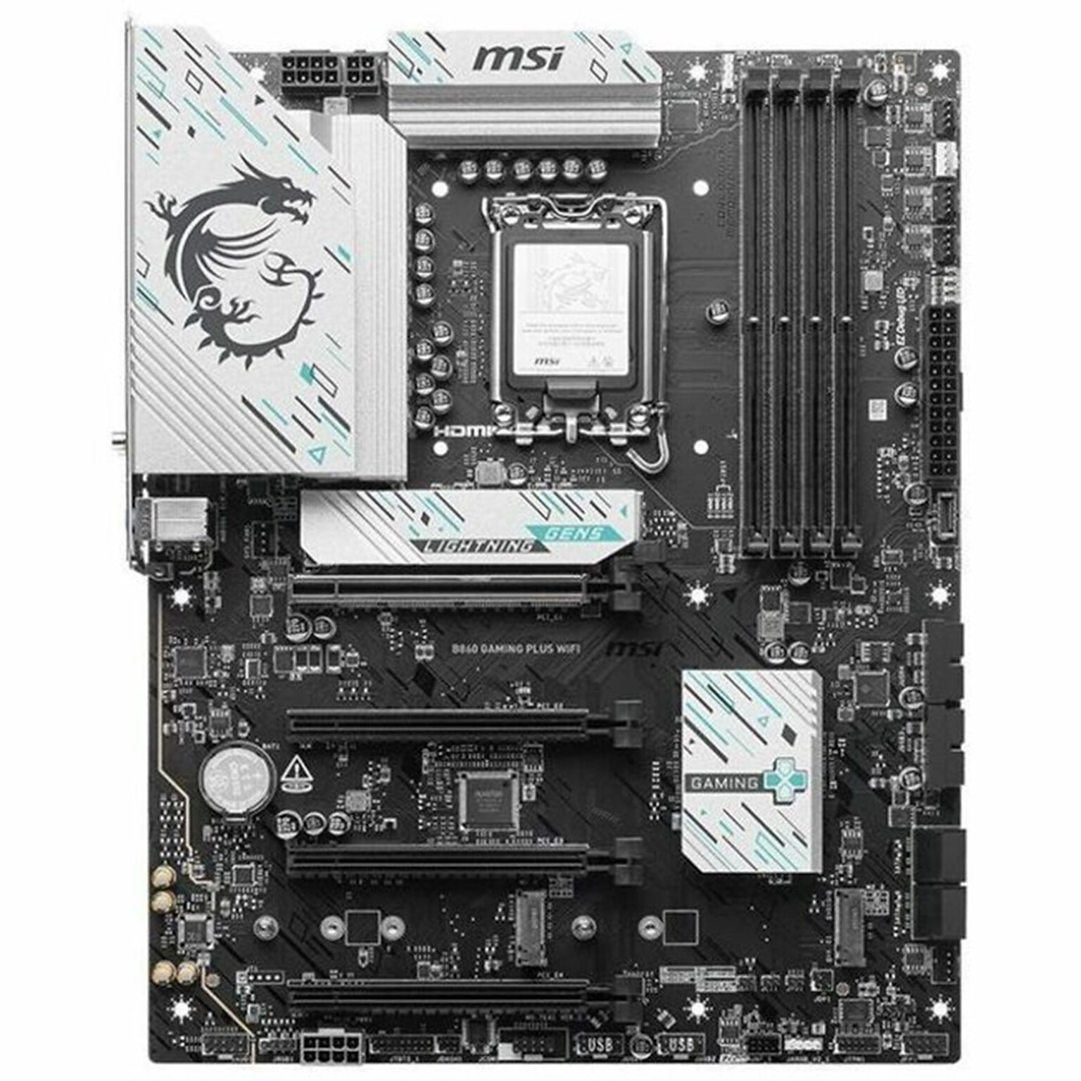 MSI GAMING PLUS WIFI Socket LGA 1851 ATX Intel Core Ultra Gaming Desktop Motherboard (B860GPLUSWIFI)