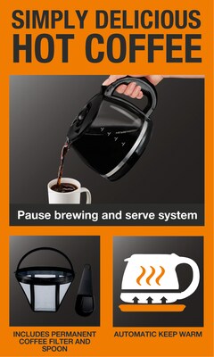 Krups Simply Brew 5-Cups Automatic Drip Coffee Maker, Stainless Steel (KM202855)