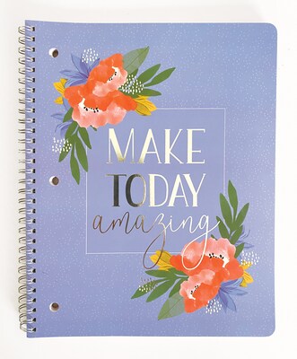 Carolina Pad Silver Lining 1-Subject Notebook, 8.5 x 10.5, College-Ruled, 80 Sheets (00001)