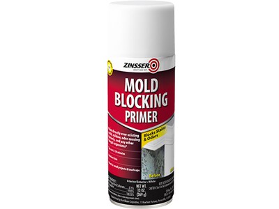 Zinsser Mold-Blocking Spray Primer, White, 13 Oz., 6/Pack (287512)